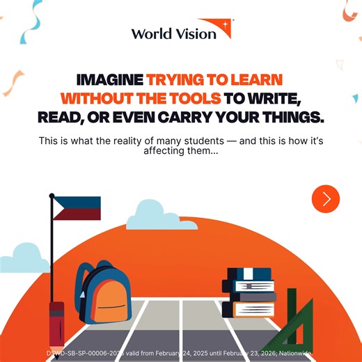 13 reactions | Give the gift of hope—help provide a school kit to support a child’s education today. | World Vision Philippines | Facebook