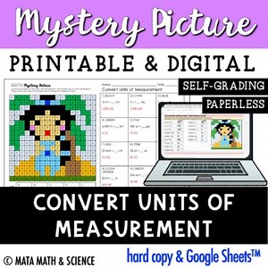 Convert Units of Measurement: Math Mystery Picture
