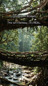 3.9K views · 16 reactions | Discover the Living Root Bridges—ancient wonders grown from the roots of rubber trees, taking decades to form yet lasting for centuries. Each bridge is a perfect blend of art, nature, and human ingenuity, showing how patience and harmony with nature create magic. ✨ Have you ever seen a bridge alive and growing? | India Art & Architecture | Facebook