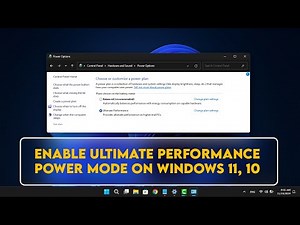 Step by step to enable Ultimate Performance power mode on Windows 11 and Windows 10 | New update
