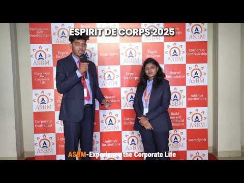 ASBM MBA: Esprit De Corps Corporate Catalyst Program at Jenney's Residency.