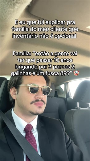 O Fusca 89 pode até valer pouco, mas a dor de cabeça de um inventário parado custa uma fortuna. 🚗🐷⚠️ A maioria das famílias foge do inventário porque acha que ele é sinônimo de 10 anos de tribunal. Mas a verdade é o contrário: a briga só dura 10 anos quando vocês não têm estratégia. 1️⃣ Inventário Extrajudicial: Se os herdeiros estão de acordo e não há menores, resolvemos tudo no Cartório em semanas, não anos. Sim, dá pra dividir o Fusca e as galinhas sem pisar num fórum. 2️⃣ O “Sócio” Oculto: