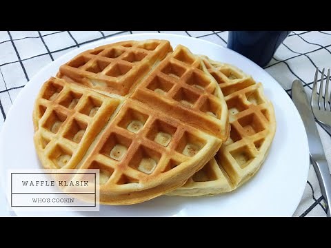 Resepi Waffle Rangup dan Gebu (Sukatan Cawan) / Fluffy and Crispy Classic Waffles Recipe