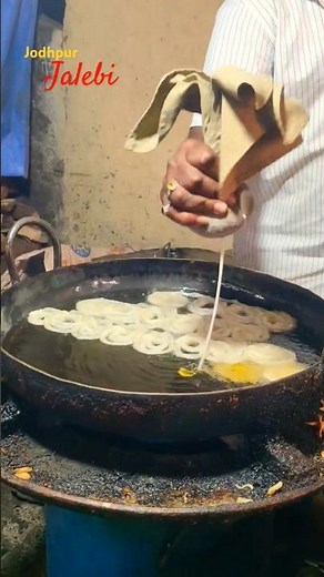 🔥 Street Food of Jodhpur: The Juiciest Jalebi Ever! #jalebi #shorts