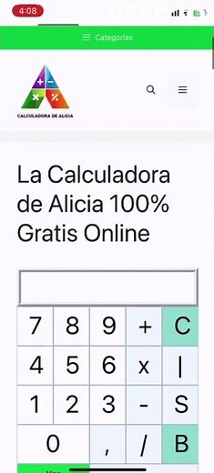 Metodo de suma en Calculadora de Alicia