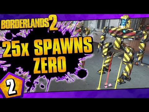 Borderlands 2 | 25x Spawns Zer0 Challenge Run | Day #2