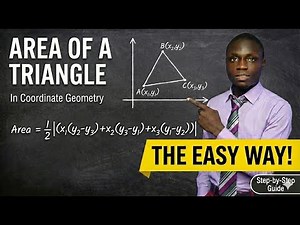 Area of a Triangle in Coordinate Geometry Made EASY! (Step-by-Step Formula)