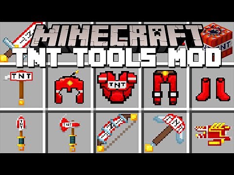 Minecraft CUSTOM TNT TOOLS / TNT ARMOR MOD! (Minecraft Mods)