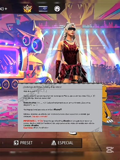 parte : 1 haciendo la primera misión de garena.. #freefire #RuletaFF #Tokito_Society🌫️ #vip_society⭐ #pequesociety