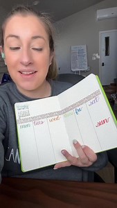 3.5K views · 264 reactions | Quick and EASY! First column in each page is 8cm (8 dots) and the final two are 9 cm (9 dots). I don’t measure the weekend column, just eyeball where to write Sunday! All supplies! https://www.amazon.com/dp/B0DFYQ3GWH?maas=maas_adg_api_588697169319537964_static_9_129&ref_=aa_maas&tag=maas&aa_campaignid=lv_ecBksKXbyrupntv6BF&aa_adgroupid=lv_LCOAWJfTq7IImtgvzH&aa_creativeid=lv_9D4CyytIKFTNPHsjNr&m=A1DHK9MBP3H19C | Memories By Meyers | Facebook