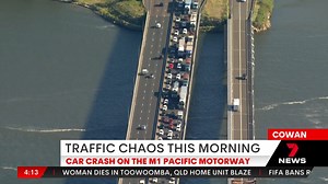 Three people have been injured in a multi-car crash on the M1 Pacific Motorway at Cowan. Traffic banked up for kilometres after the incident closed a number of south bound lanes near the Hawkesbury River bridge. Two patients were taken to Royal North Shore Hospital with back injuries. Another was taken to Hornsby Ku-ring-gai Hospital with minor injuries. 7NEWS at 6pm. More local news: 7news.com.au/news/sydney #Cowan #7NEWS | 7NEWS Sydney