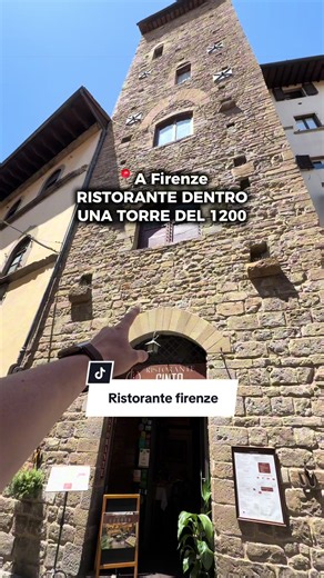 Ristorante dentro una torre a Firenze📍 In collaborazione #tuscanyfoodexperience #toscana #firenze