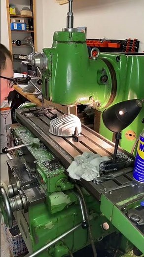 How to machine 2-stroke cylinder head from pure casting #2