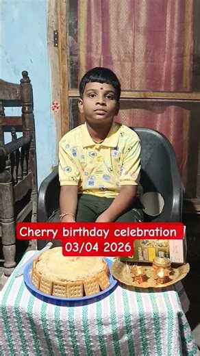 Cherry happy birthday celebration