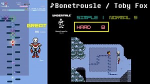 【グルコス比較動画】Bonetrousle (HARD)【UNDERTALE】