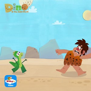 Is your toddler ready to go on an egg hunt with Dino? 🦖🥚 Then simply 🔎 BabyTV Video and join the fun 📲 | BabyTV