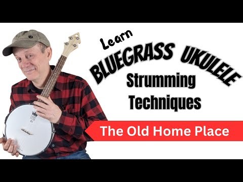 Ukulele Bluegrass Techniques! The Old Home Place on Banjo Ukulele