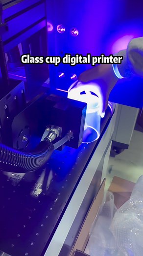 Glass cup printing machine #glasscup #plasticcup #foodcontainers #onepass #digitalprinter | CSJ Digital Inkjet Printer | Facebook
