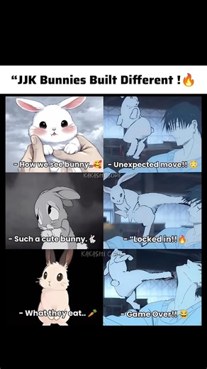 "JJK Bunnies Built Different. ! 🔥