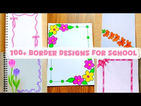 100+ Border Designs For School🗒🎀✨️