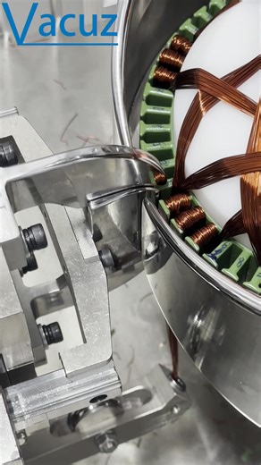 996K views · 5.7K reactions | 0.5mm*27pcs Vacuz Automatic E-Bike Hub Motor Outer Brushless Stator Core Flying Fork Winding Machine #Vacuz #StatorWindingMachine​​​​​ #ToroidalWindingMachine #CoilWindingMachine #InductorWindingMachine #TransformerWindingMachine #WindingMachine​​​​​ #VacuzMachine | Vacuz Machine Factory | Facebook