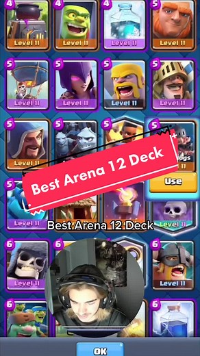 Best Arena 12 Deck! Super easy to use as well! #gaming #supercell #clashroyale #sweep