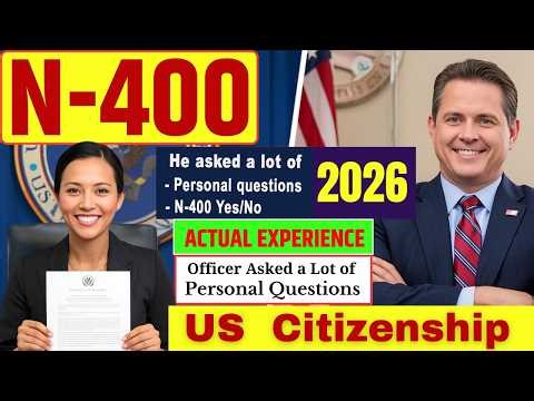 2026 New, Actual Interview of U.S. Citizenship I N-400 Naturalization Interview I Small Talk #n400