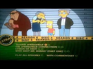 DVD Menu Walkthrough to The Simpsons The Complete Sixth Season Disc Four (Request Video for A Smith)