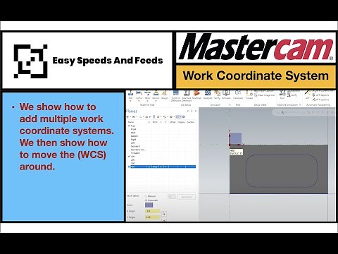 Work Coordinate System - Mastercam 2020 Tutorial