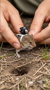 Baby Field Mouse POV – Micro Camera Journey Inside a Hidden Underground Mouse Colony