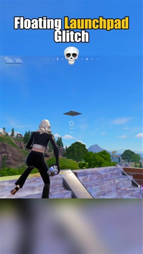 Floating Lauchpad Glitch 💀🤯 #fortnite #fortniteshorts #gaming #fortniteglitch #fortniteclips