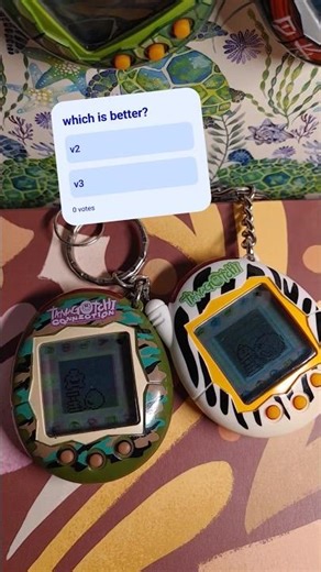 v2 + v3 connection gameplay #tamagotchi #tamagotchiconnection #vintage #nostalgia #retrogaming #v3s