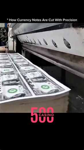 Universe🌌 on Instagram: ""How Currency Notes Are Cut With Precision" The journey of a currency note begins with large sheets printed with intricate designs. Advanced cutting machines align each sheet perfectly to ensure accuracy. High-speed blades slice through the sheets with micron-level precision. Laser-guided sensors detect and correct even the tiniest misalignment instantly. Edges are trimmed smoothly to prevent any imperfections or fraying. Each note is checked for quality before moving t