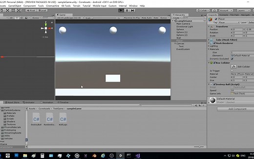 0基础Unity快速制作简单的小游戏