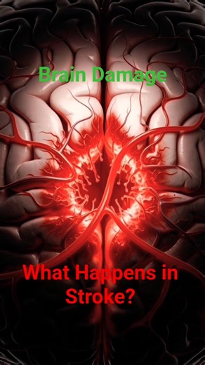 “How Stroke Happens Inside the Brain #shorts #shortvideo