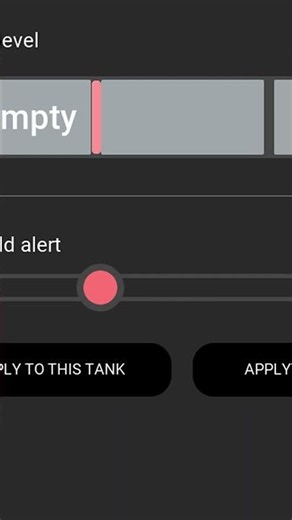 Brinkley Connect | Aura Touchscreen: Change Tank Alert Thresholds