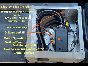 ESPAR D2 S2 Installation in a new Sprinter Van.