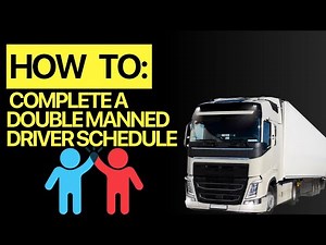 How to complete a double manned driver schedule case study - Transport Manager CPC Masterclass