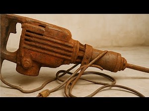 FULL Restoration abandoned US hammer drill | Old rusty HITACHI PH 65A concrete breaker restoration