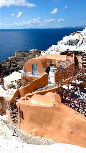 I Found Paradise in Greece (Oia Santorini Camera Pan) #santorini #traveling #greekislands