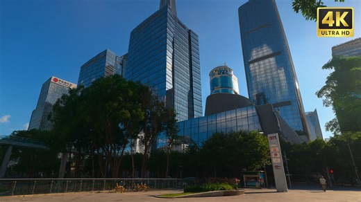 Touring Modern Streets of Shenzhen Center – China 4K