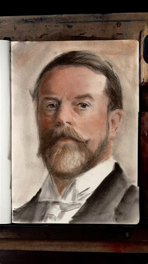 John Singer Sargent. #portraitdrawing #johnsingersargent #timelapseart #portraitfeed
