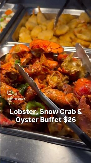 Buffet @ Asia on Flamingo has unlimited lobster, crab legs, oysters and sushi for around $26. 😮