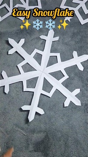 ❄️DIY Easy Snowflake #diy #snowflakes #shorts