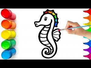 How to Draw a Seahorse | Easy Step by Step Drawing Tutorial