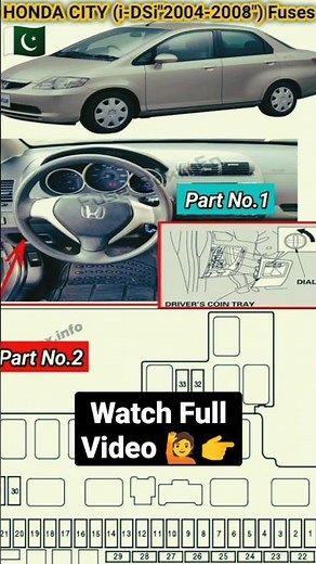 💙Honda Fuse Box Diagram #honda #city #diagram