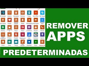 REMOVER APLICACIONES PREDETERMINADAS en Windows 10 FACIL Y RAPIDO