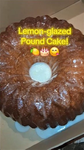 Lemon-glazed Pound Cake! MUST TRY!!! Subscribe! Recipe will be posted shortly! #baking #lemonpound