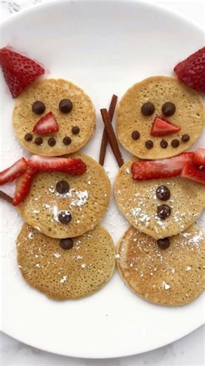 Cute Christmas Pancake 🥞 ideas for Sweet breakfast #christmas #pancakes #pancakebreakfast