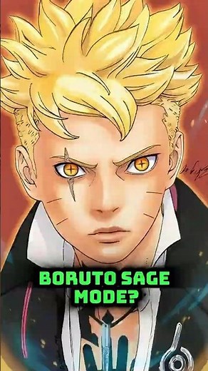 Can Boruto Actually Use Sage Mode? | #boruto #karma #borutoexplained #animeshorts